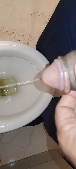 Pissing with pleasure, I have a tickling cock
