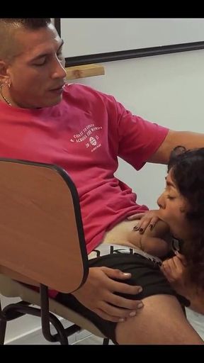 Student Desperate to Pass the Subject Fucks the Teacher