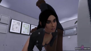 We can't stand to get to the room and fuck in the bathroom - Sexual Hot Animations