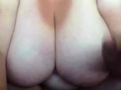 Trailertrash-ish BBW with heavy boobs on webcam 1