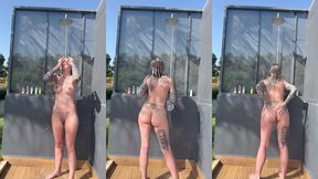 outside shower