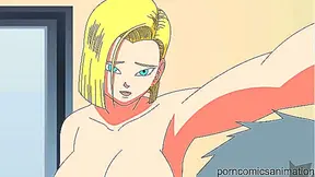 Android 18 Tempts Lonely Goku in Sultry Dragon Ball Z Tryst