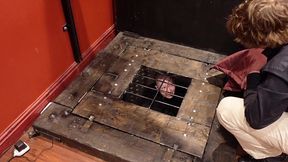 straightjacketed in a very secure underground box! i was very keen as usual, and a bit giggly, and sinister had some fun manh...