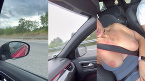 m exhibant en me masturbant dans la voiture ♥ plusieurs camionneurs ont pu ...
