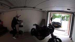 Hot blonde fucked hard in a garage