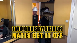 2 GRUBBY WORKER MATES MILK THEIR DIRTY COCKS