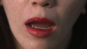 Brick Lipstick on the Couch