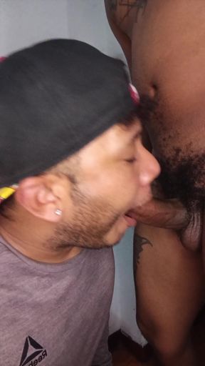 He came to talk and ended up sucking cock   Clip 1