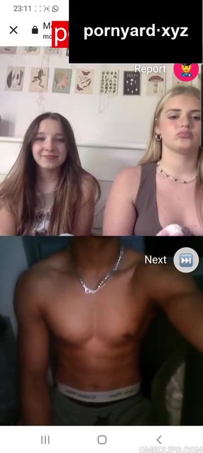 Homemade teen webcam reaction