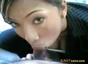 SG Malay Girl Gives Blowjob in the Staircase