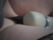 Sissy submits to the hitachi