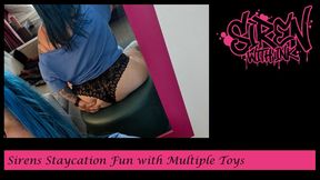 SirenWithInk Staycation Fun with Multiple Toys