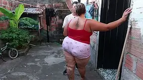 Stepson's huge rod leads to hot missionary rail outside the house