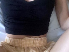 Amateur striptease and Solo masturbation