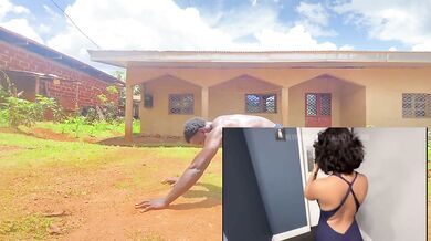 Hot MILF gym workout turns into hard fuck latina reaction