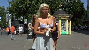 Gorgeous babe Layla Pryce is humiliated and fucked in the street