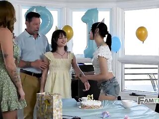 Teen Gets Welcomed Into Stepfamily With Group Bang