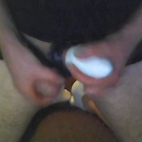 Tied Up Cock And Balls With Rings Cockhead Masturbating With Masturbator Egg