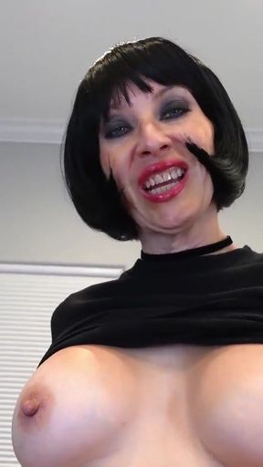 Stunning moment from &quot;Pesky Stepsister Interrupts StepBro&#039;s Phone Sex - GOTH ADVENTURES E05 - MILF STELLA FULL VIDEO&quot;