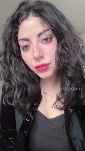 Woman with red lipstick