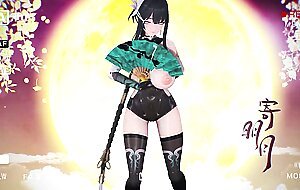 Ying Zhao Aether Gazer Hentai Undress Dancing Big Boobs Bouncing Chinese Girl MMD 3D