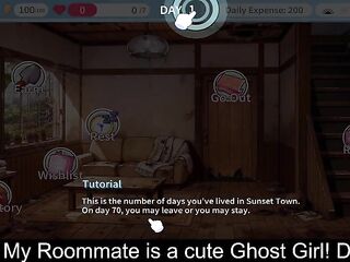 My Roommate is a cute Ghost Beauty! (Free Steam Demo Game) Raunchy Content, Nudity, Older, Anime, NSFW, Casual