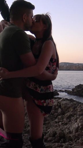 Passionate Public Sex by the Sea with Victoria Wet   Clip 1