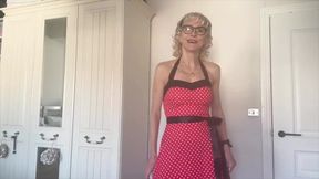 Elegant Lady in Red