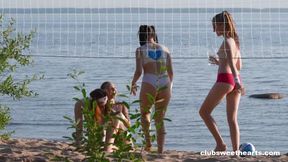 naked beach volleyball