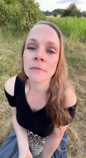 Step-sis gets fucked in the field by her ex-husband