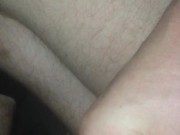 Парень дрочит свой большой член