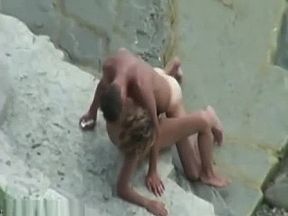 Beach sex with girlfriend