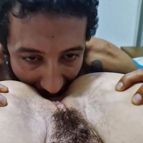 This Little Slut Loves to Get Her Pussy Hairs All Sticky with BBC Cum