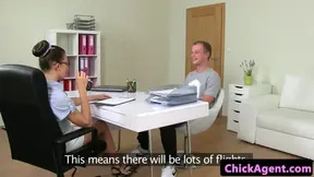 Spex casting agent sucks clients hard cock