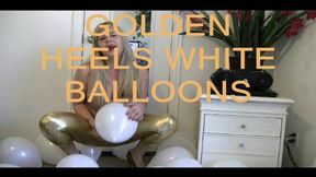 GOLD HEEL AND WHITE BALLOONS mp4