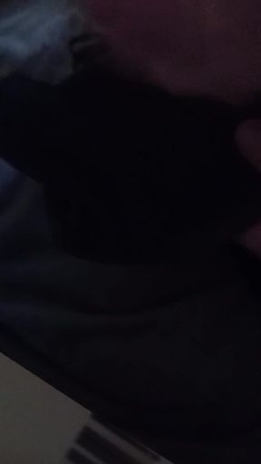 Thick Cum Shot in My Friends Black Push up Bra