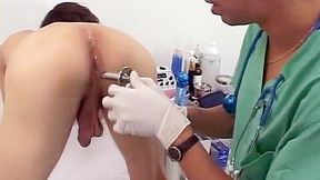 Doctor examines his patient