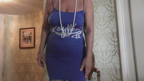MY BLUE GLOSSY PANTYHOSE WMV