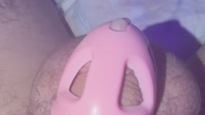 Small dick in chastity cage