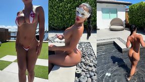 nurse pool strip tease