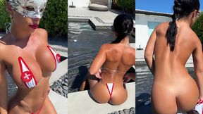 nurse pool strip tease