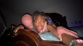 Hot Ebony with Green Eyes Gets Late Night Creampie - Rhae Woods - Brian O'_Mally -