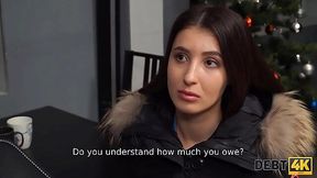 Debt collector pounds Russian babe in doggy and gets blown