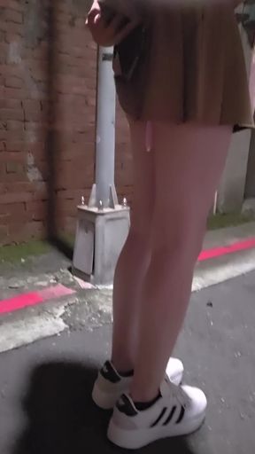 Walking Outdoors with a Vibrator Inserted.