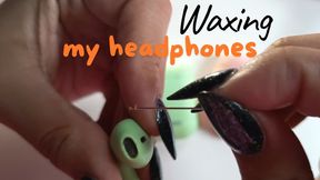Waxing my headphones a lot earwax