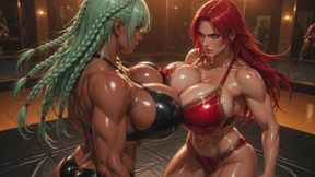 Female Wrestling Stories #12: My First Crushing Breast Battle