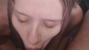 Facial from Blowjob - CuteBootyBabe21 Sucks Cock until Facial reward