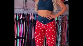 Luanaaciioli exibicionismo com roupa de academia