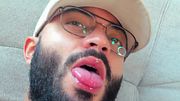 Wet lips and teasing fingers in a sensual webcam close-up