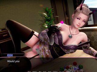 Murmur 23 - Shinigami Sugar-plum Masturbation on Dining Table Then Adam Crams Helans Biggest Breasts in Club
